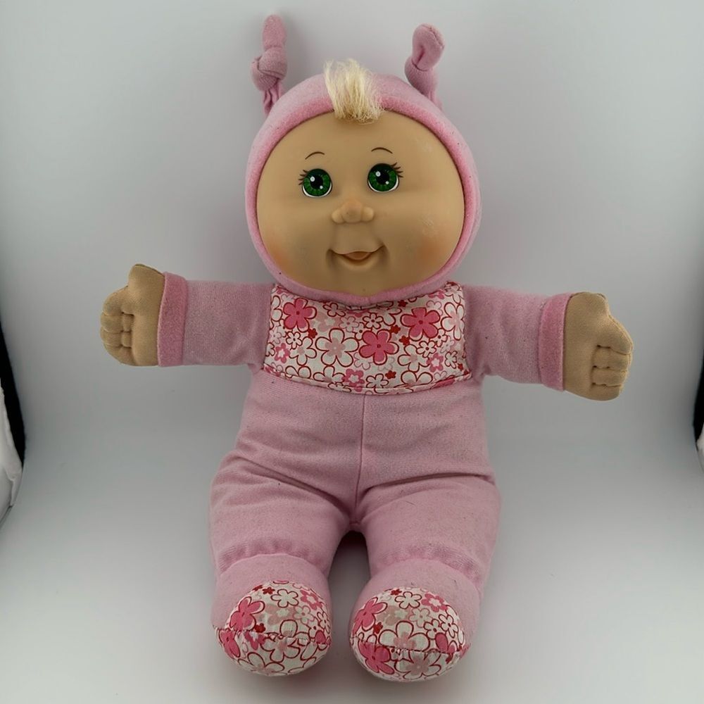 12" CABBAGE PATCH KIDS 2010 BLONDE HAIR PINK OUTFIT CPK